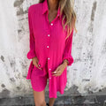Luxeloom™ Cotton Linen Two-Piece Set – Effortless Style for Spring & Summer