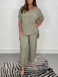 Chic Flow: Summer Elegance Two-Piece Set for Modern Women