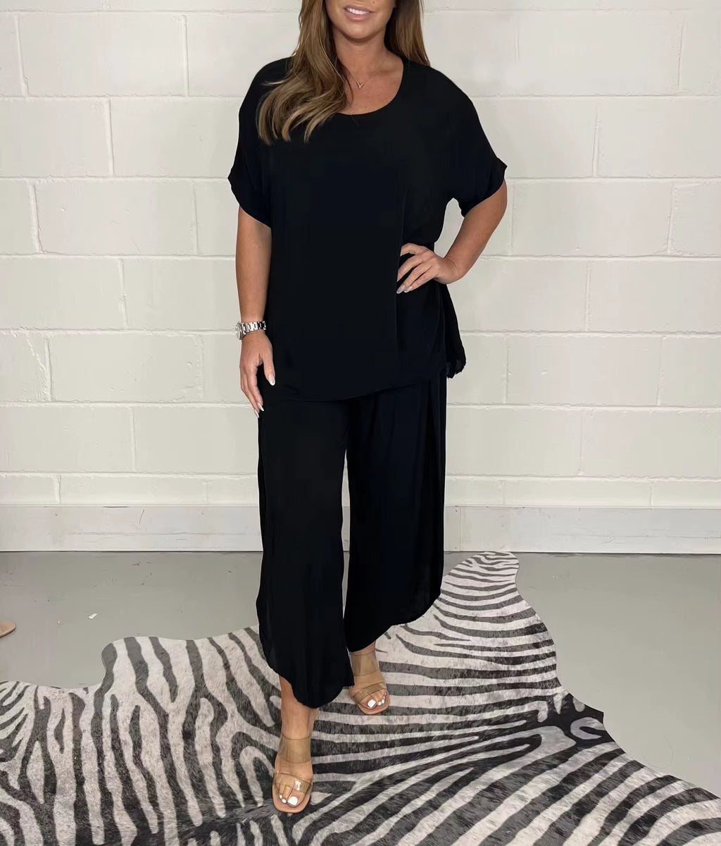 Chic Flow: Summer Elegance Two-Piece Set for Modern Women